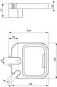 Seifenschale in rechteckiger Form mit Halterung, gefertigt aus Edelstahl in Chrom-Optik. Produkt von Ideal Standard.